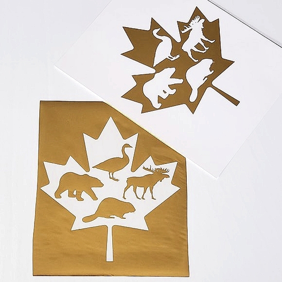 Maple Leaf Wall Art Real Gold Foil Print - Picture 6 of 6